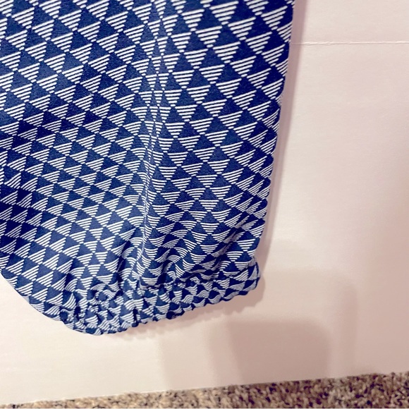 Gap Blue Geometric Pattern Polyester Joggers Sz L - Picture 6 of 12